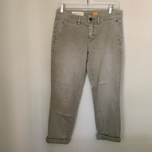 Army green pilcro relaxed fit pants